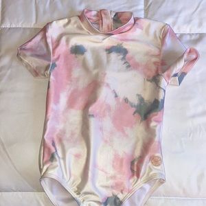 Girls tie-dye pink swimsuit